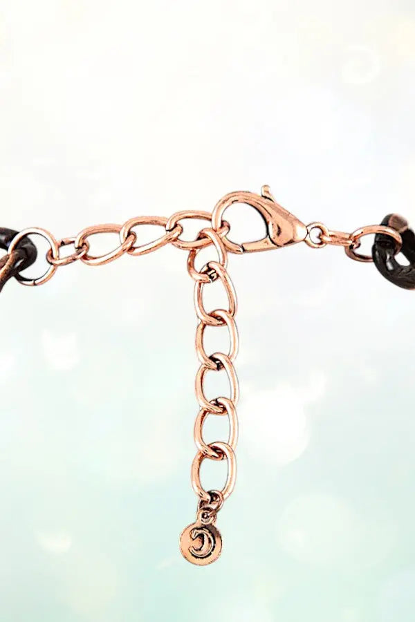 FLAT EDGE CHAIN STATEMENT NECKLACE AND CHAIN LINK DANGLE EARRING SET - SweetShine c.o.c.