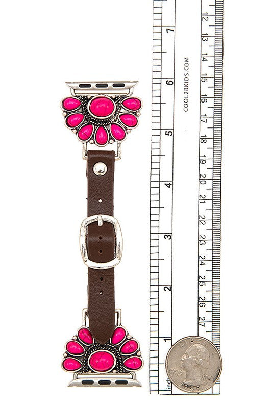 SEMI FLORAL GEM WATCH BAND 38mm - 40mm