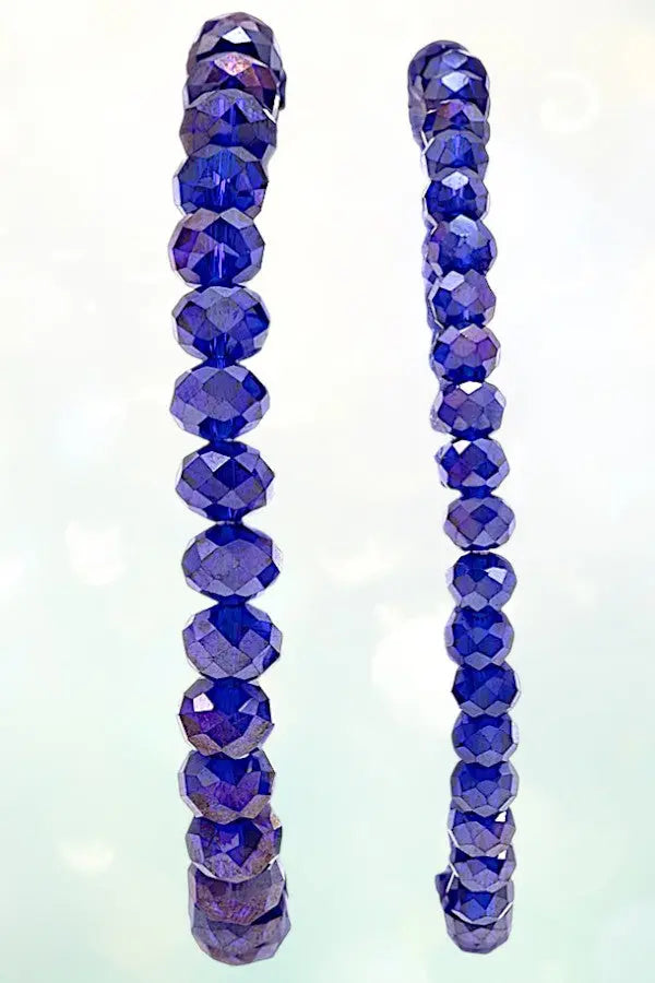 CUBIC BEAD DOG MOM FACETED GLASS BEAD BRACELETS - SweetShine c.o.c.