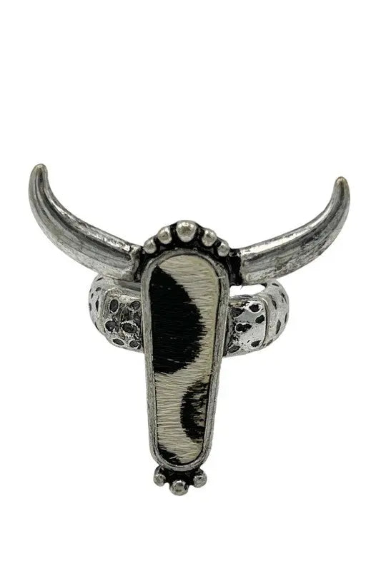 Bull Accent Stretch Ring - SweetShine c.o.c.