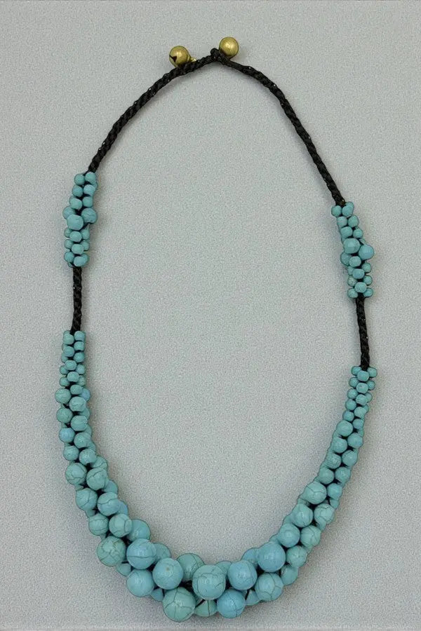 Clsuter Gemstone Bib Necklace - SweetShine c.o.c.