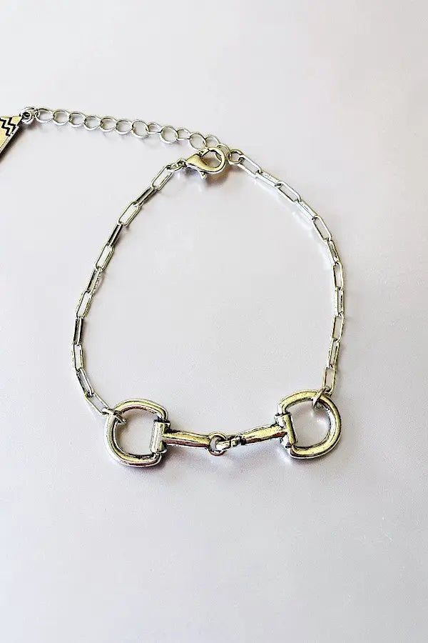 WESTERN SNAFFLE BIT LINK CHAIN BRACELET - SweetShine c.o.c.