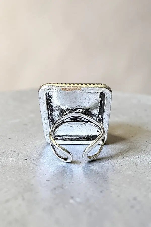 WESTERN VINTAGE LOOK JOKER CARD STATEMENT CUFF RING - SweetShine c.o.c.