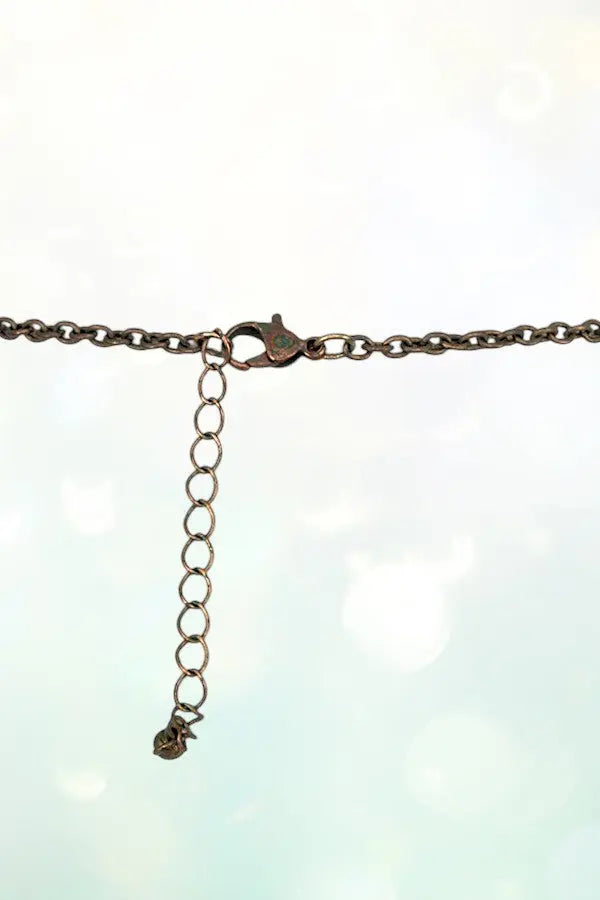 ANCHOR DISK PENDANT CHAIN TASSEL LONG NECKLACE SET AB-SS