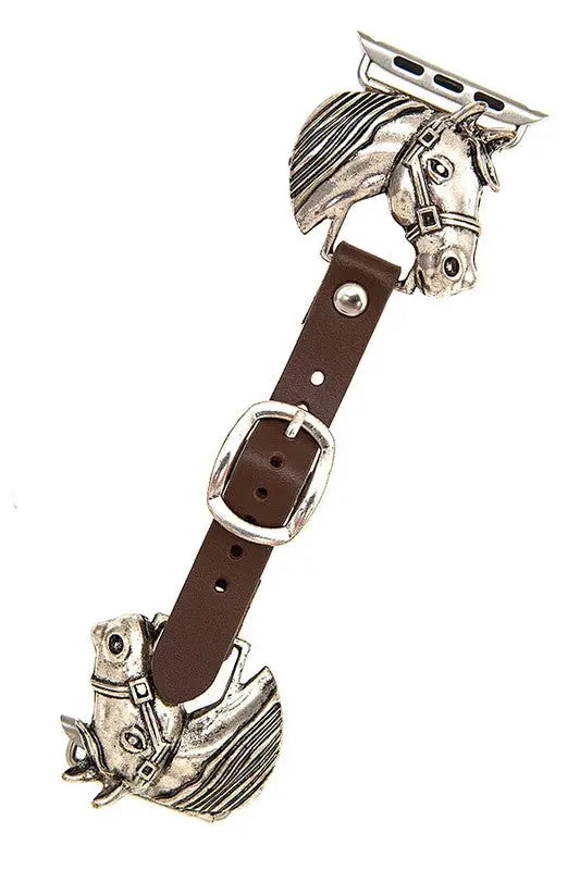 ETCHED HORSE BUCKLE WATCH BAND - SweetShine c.o.c. 