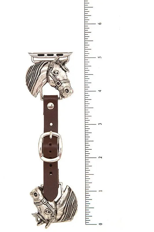 ETCHED HORSE BUCKLE WATCH BAND - SweetShine c.o.c. SweetShine c.o.c.