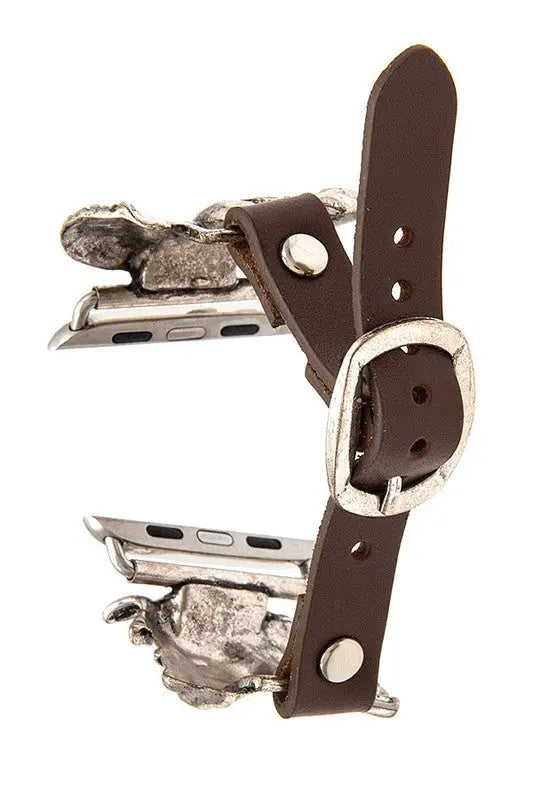 ETCHED HORSE BUCKLE WATCH BAND - SweetShine c.o.c. SweetShine c.o.c.