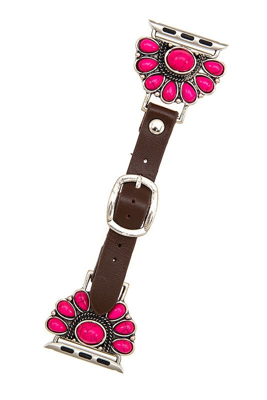 SEMI FLORAL GEM WATCH BAND 38mm - 40mm