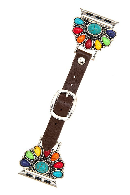 SEMI FLORAL GEM WATCH BAND 38mm - 40mm