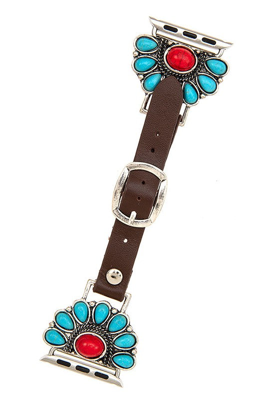 SEMI FLORAL GEM WATCH BAND 38mm - 40mm