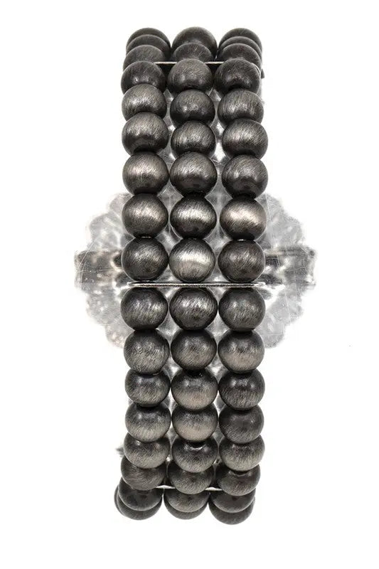 OVAL DETAIL ORNATE BEAD BRACELET - SweetShine c.o.c. 