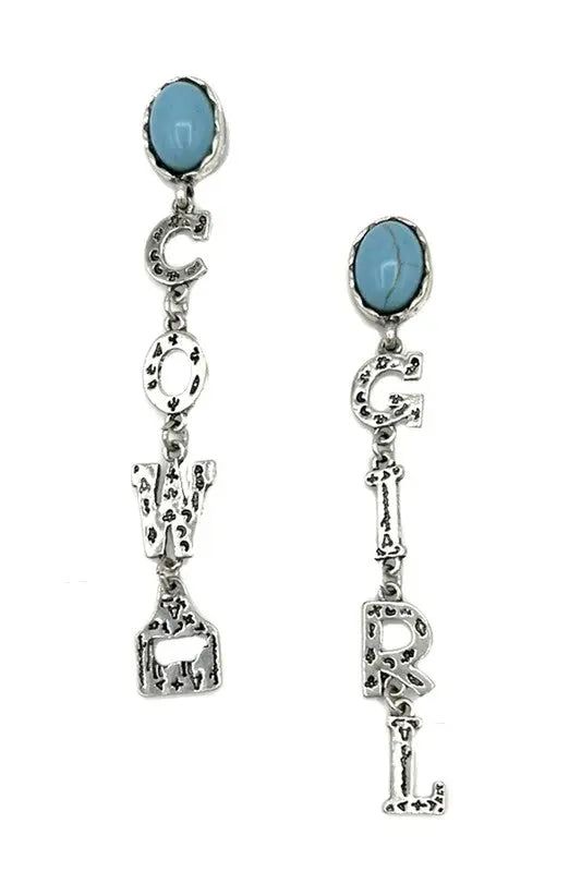 Cow Girl Drop Earring - SweetShine c.o.c. 