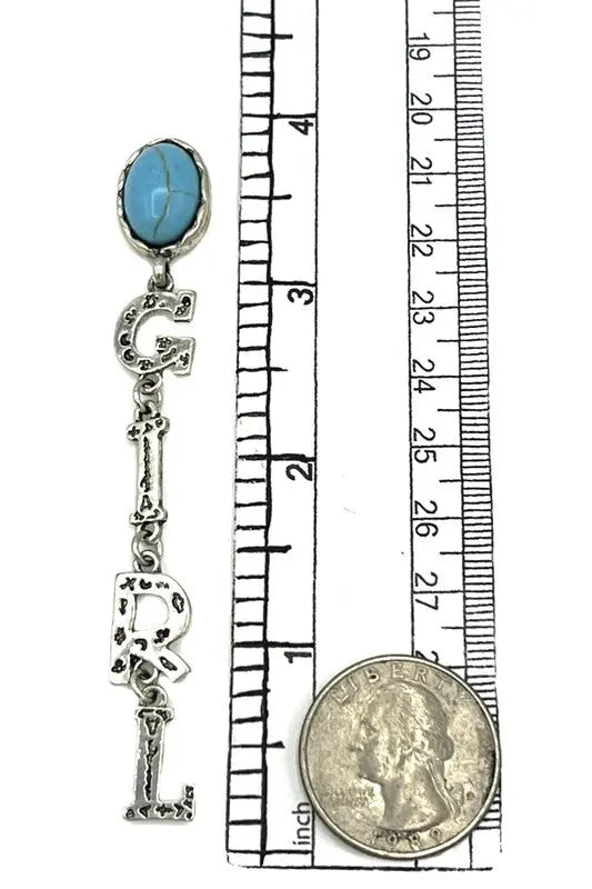 Cow Girl Drop Earring - SweetShine c.o.c. 