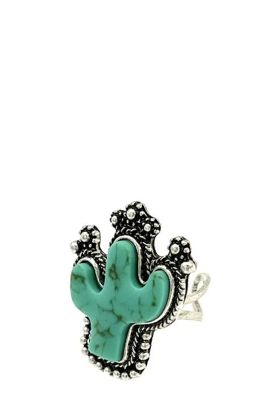 Cactus Gem Framed Ring - SweetShine c.o.c. 