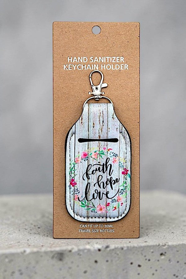FAITH HOPE LOVE SMALL POUCH KEYCHAIN AB-SS