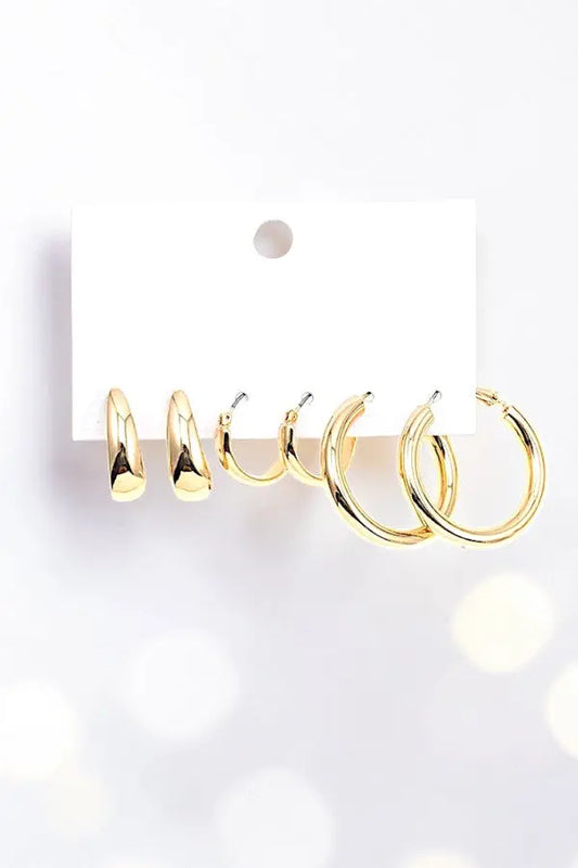MIX TUBE HOOP EARRING SET - SweetShine c.o.c. 