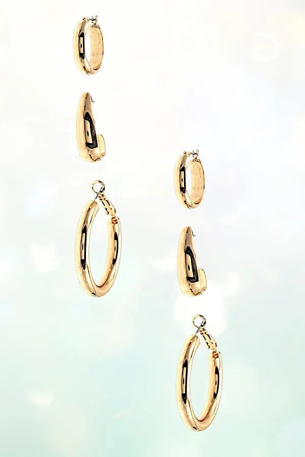 MIX TUBE HOOP EARRING SET - SweetShine c.o.c. 