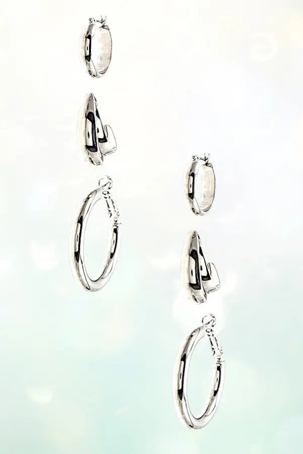 MIX TUBE HOOP EARRING SET - SweetShine c.o.c. 
