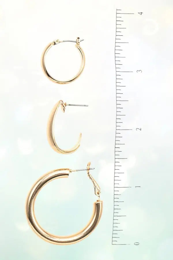 MIX TUBE HOOP EARRING SET - SweetShine c.o.c. 