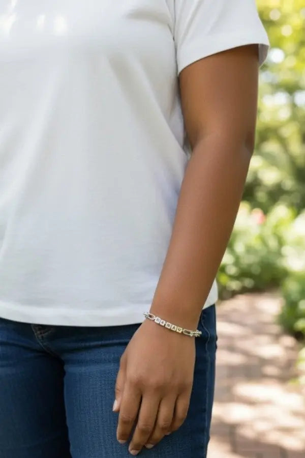 CUBE BEAD MAMA HARDWEAR CHAIN LINK BRACELET - SweetShine c.o.c. 