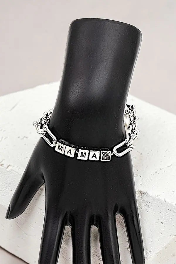 CUBE BEAD MAMA HARDWEAR CHAIN LINK BRACELET - SweetShine c.o.c. 