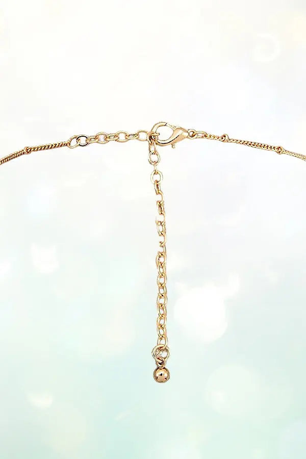 ANCHOR ETCHED ROUND PENDANT NECKLACE - SweetShine c.o.c. 