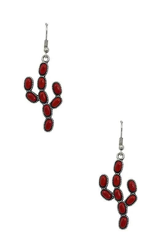 Gem Cactus Dangle Earring - SweetShine c.o.c. 