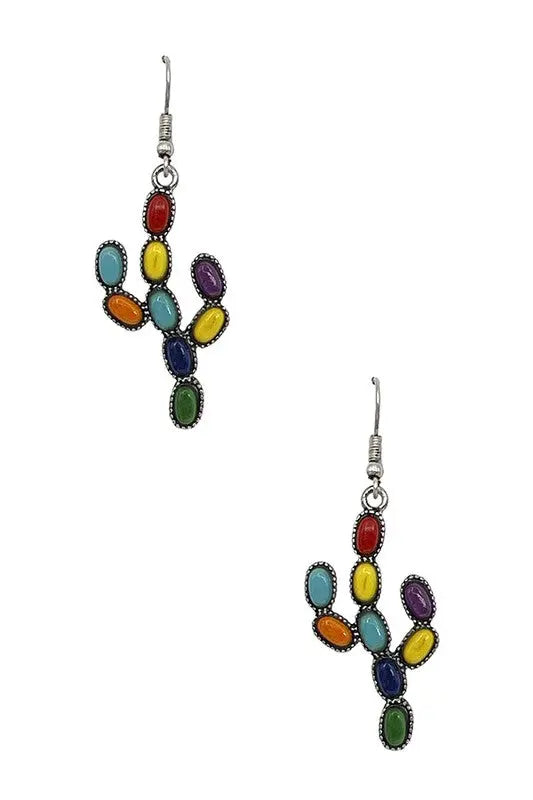 Gem Cactus Dangle Earring - SweetShine c.o.c. 