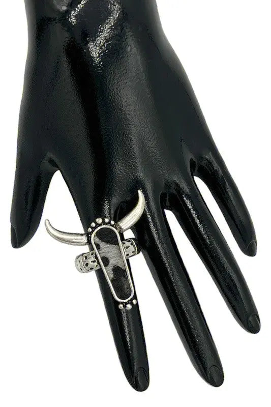 Bull Accent Stretch Ring - SweetShine c.o.c. 