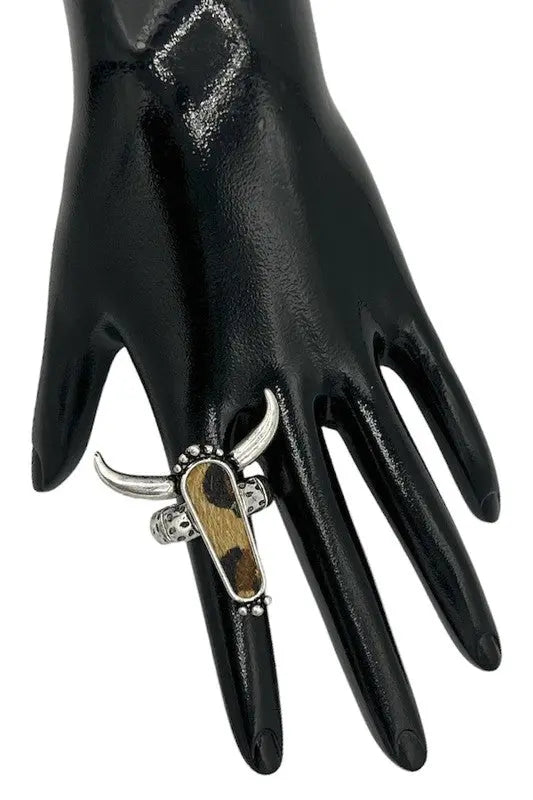 Bull Accent Stretch Ring - SweetShine c.o.c. 
