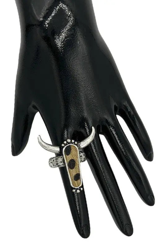 Bull Accent Stretch Ring - SweetShine c.o.c. 