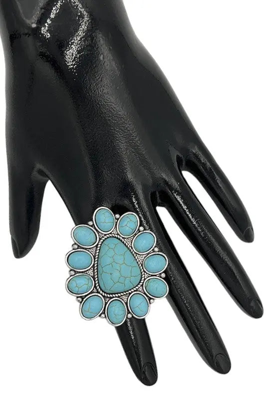 Gemstone Cuff Ring - SweetShine c.o.c. 