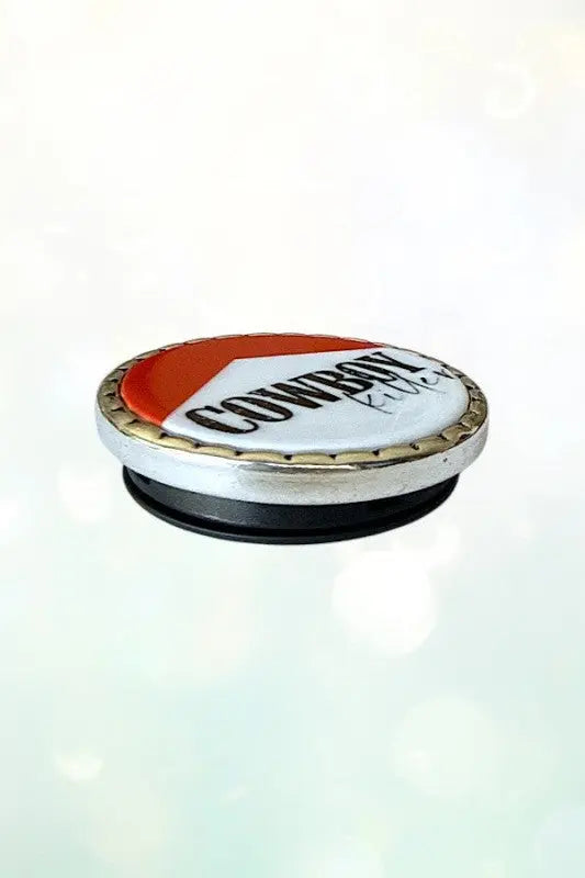 WESTERN VINTAGE ROUND COWBOY KILLER FRAMED BUTTON POP-UP PHONE GRIP - SweetShine c.o.c. 
