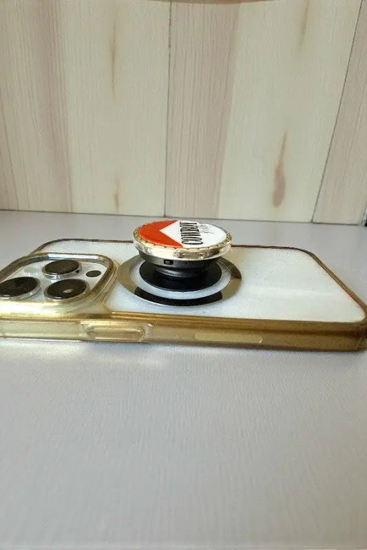 WESTERN VINTAGE ROUND COWBOY KILLER FRAMED BUTTON POP-UP PHONE GRIP - SweetShine c.o.c. 