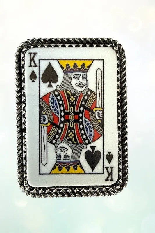 SPADE KING FRAMED PLAYING CARD POP-UP PHONE GRIP - SweetShine c.o.c. 