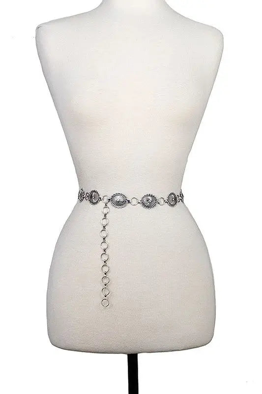 Oval Etched Larger Link Chain Belt - SweetShine c.o.c. 