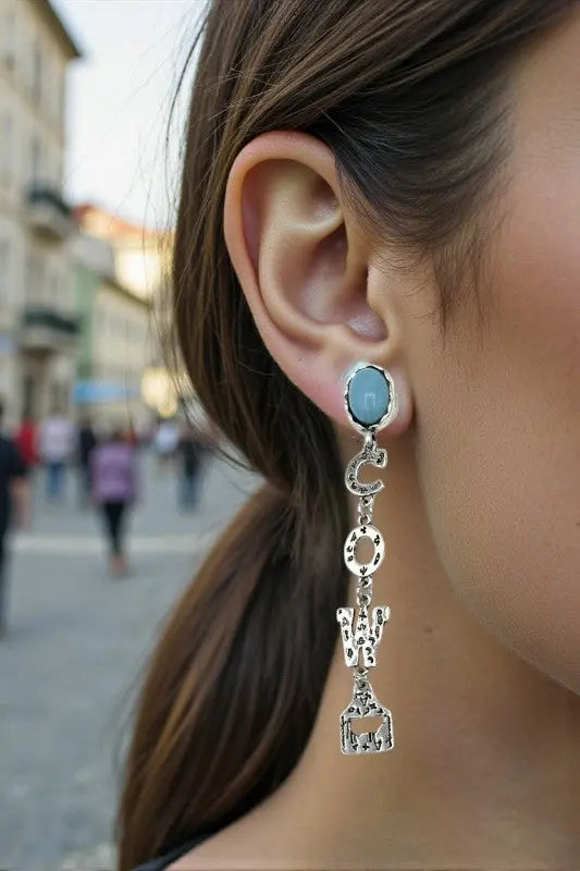 Cow Girl Drop Earring - SweetShine c.o.c. 
