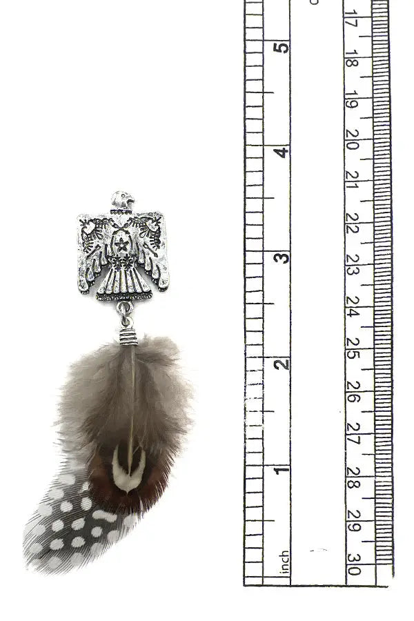 Thunderbird Feather Dangle Earring - SweetShine c.o.c. 