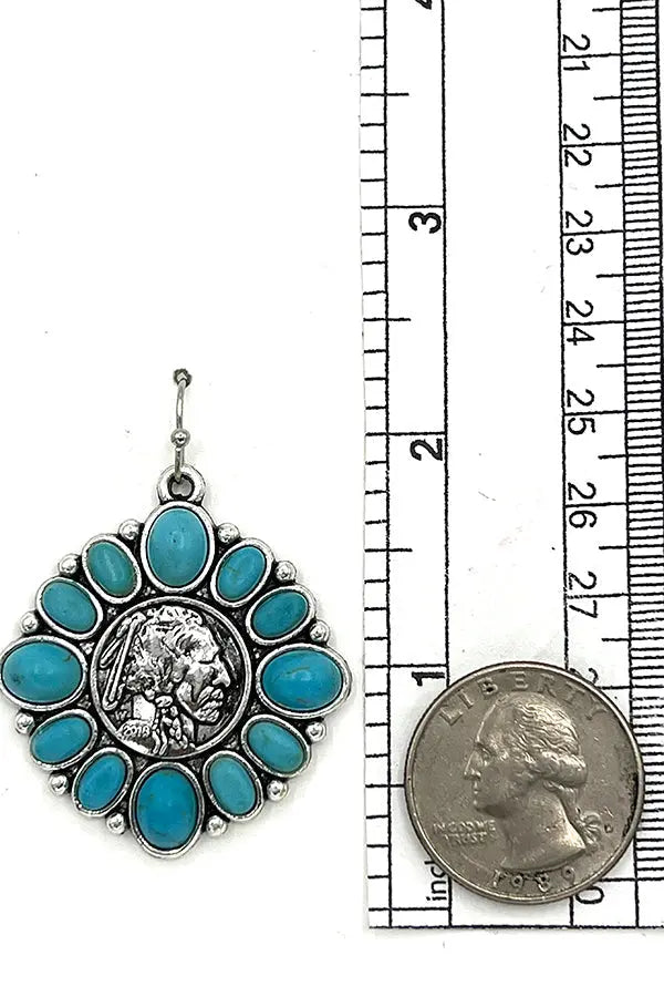 Indian Chief Gemstone Framed Necklace Set - SweetShine c.o.c. 