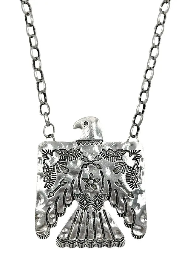 Thunderbird Etched Choker Necklace Set - SweetShine c.o.c. 