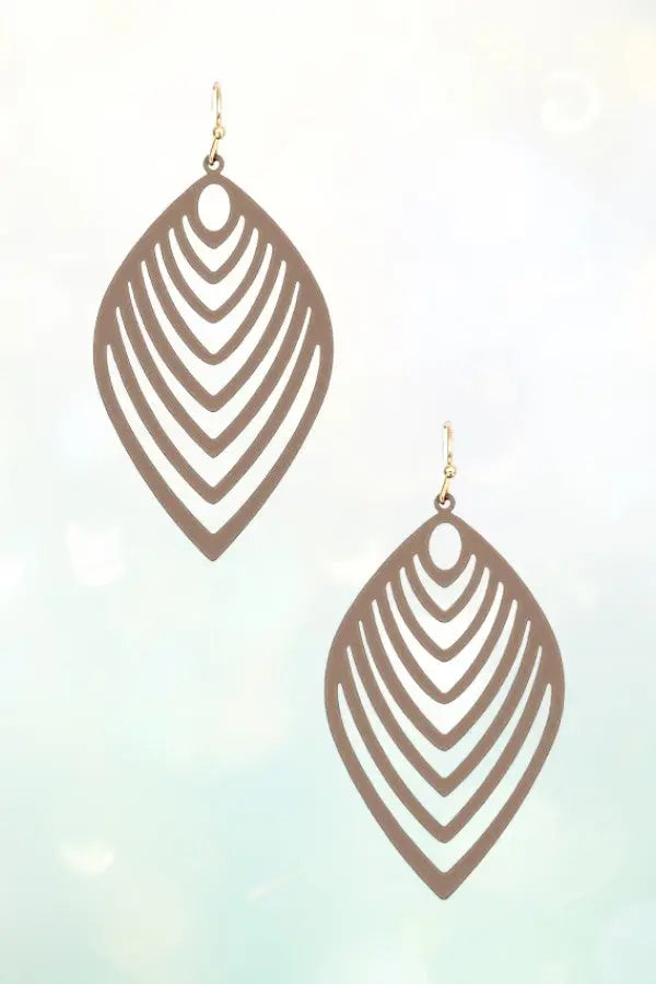 LEAF CUT OUT DROP EARRING - SweetShine c.o.c. 