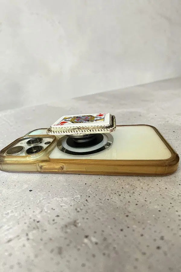 QUEEN OF HEART FRAMED PLAYING CARD POP-UP PHONE GRIP - SweetShine c.o.c. 