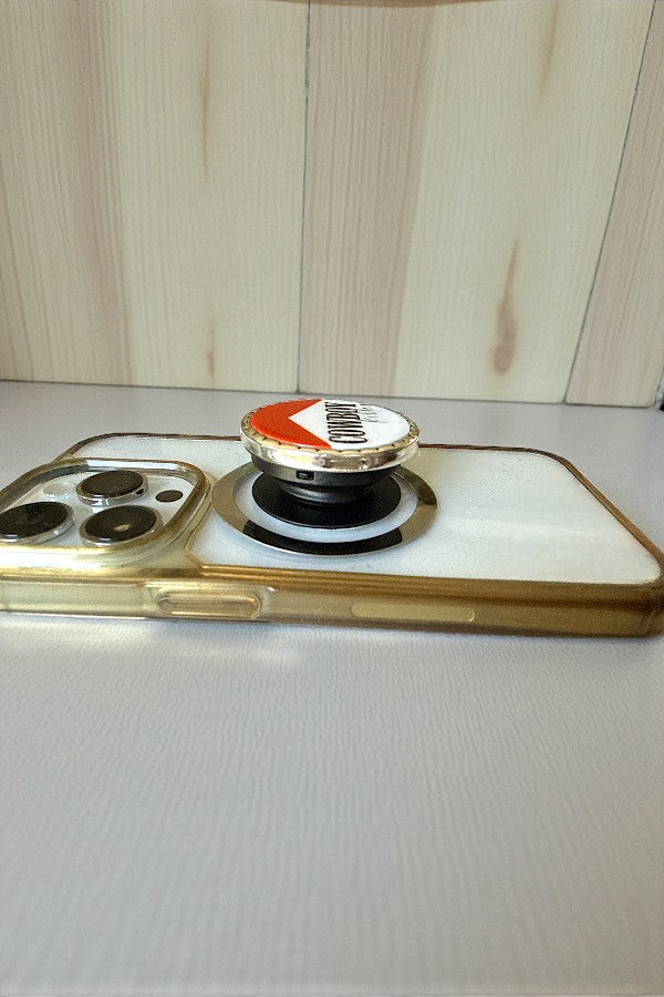 WESTERN VINTAGE ROUND COWBOY KILLER FRAMED BUTTON POP-UP PHONE GRIP