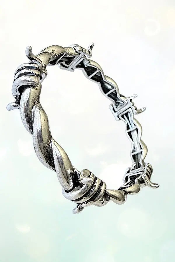 WESTERN THEME BARBED WIRE STRETCH BANGLE BRACELET - SweetShine c.o.c. 