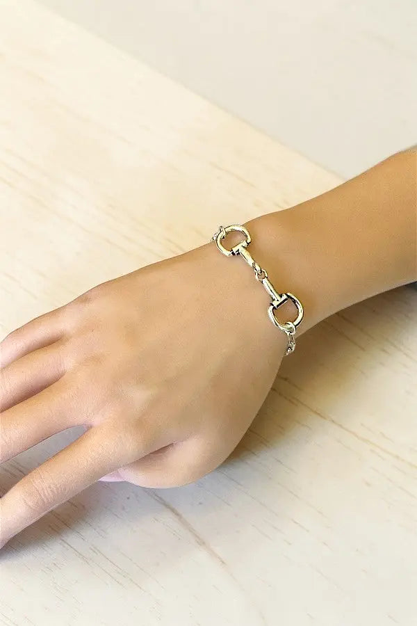 WESTERN SNAFFLE BIT LINK CHAIN BRACELET - SweetShine c.o.c. 