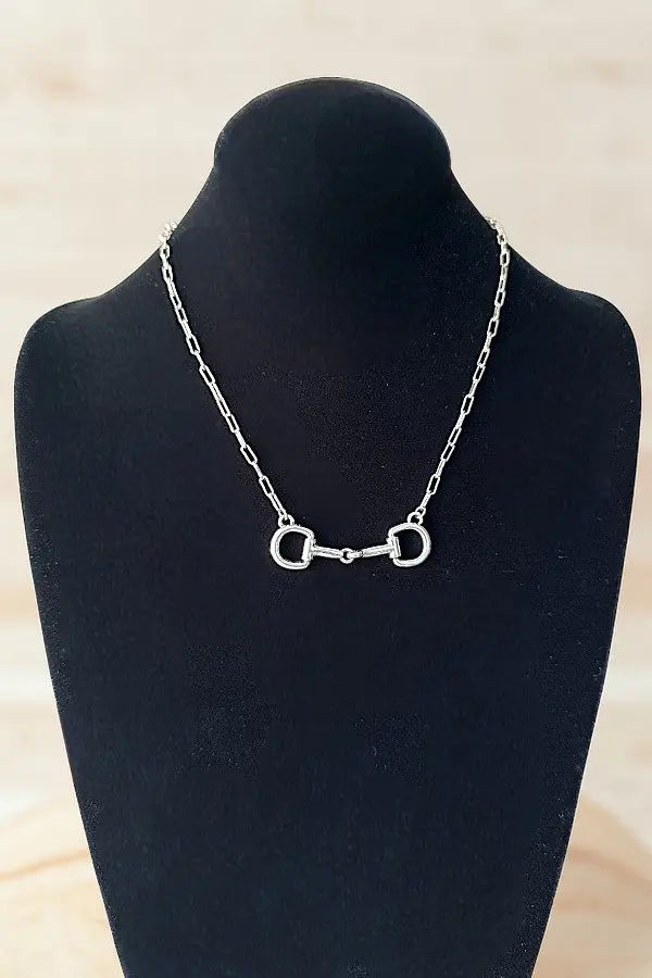 WESTERN SNAFFLE BIT CHAIN NECKLACE - SweetShine c.o.c. 