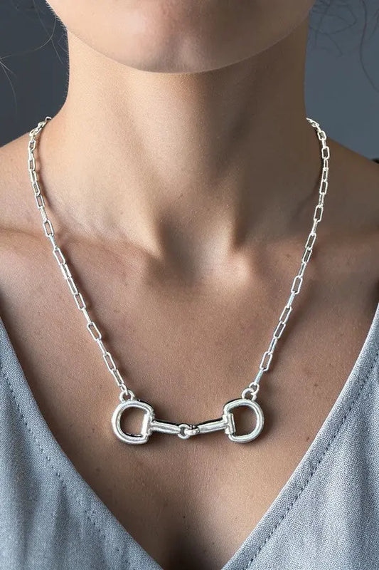 WESTERN SNAFFLE BIT CHAIN NECKLACE - SweetShine c.o.c. 