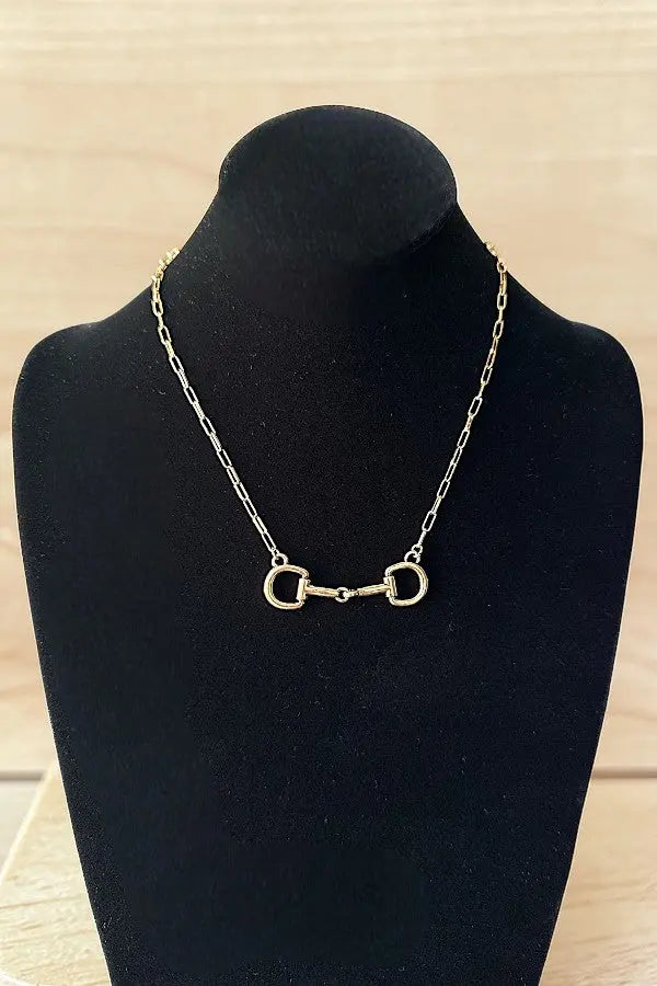 WESTERN SNAFFLE BIT CHAIN NECKLACE - SweetShine c.o.c. 