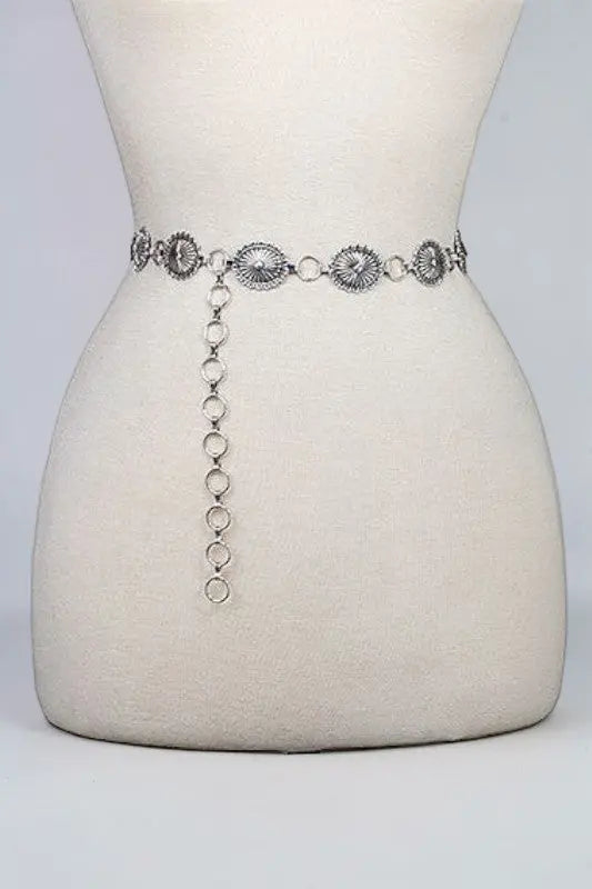 Oval Etched Larger Link Chain Belt - SweetShine c.o.c. 