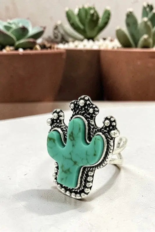 Cactus Gem Framed Ring - SweetShine c.o.c. 